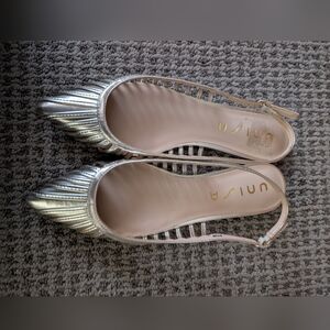 Unisa Silver Strappy Heels